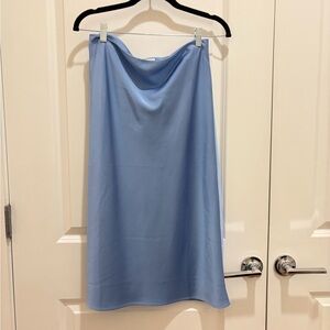 J. Crew Light Blue Midi Skirt